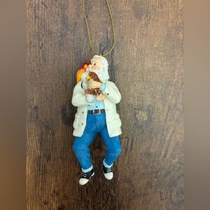 Veterinarian Santa Christmas Ornament